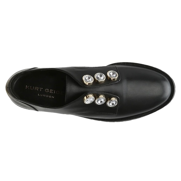 🆕 Kurt Geiger Bax Slip on Oxfords in Black Size 40 - Picture 2 of 6